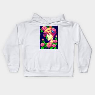 Young Agatha Christie Mystery Floral Kids Hoodie